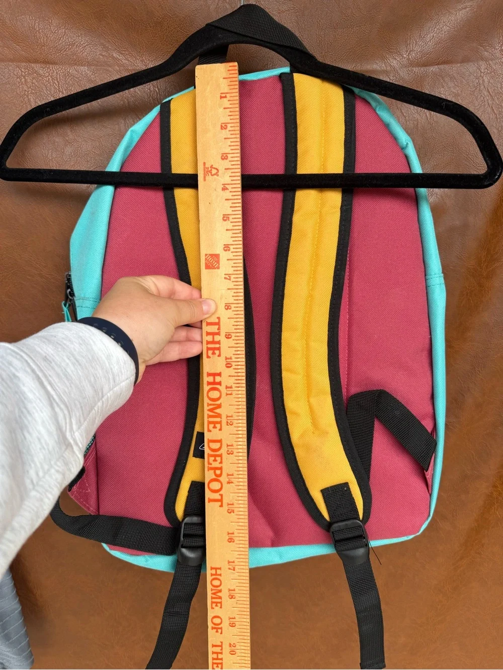 Dickies Colorblock Backpack Yellow Pink Blue School Travel Laptop Book Bag
